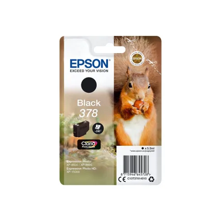 Cartucho de tinta original Epson 378 negro · C13T37814010