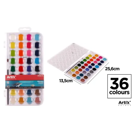 Estuche de Pinturas Acuarelas Semi Seco 36 Colores