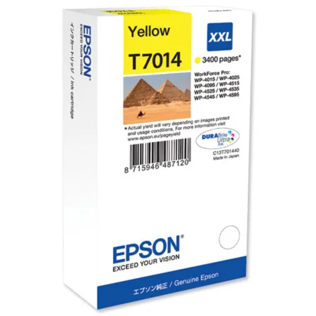 Cartucho de tinta original Epson -T-7014- XXL amarillo · C13T70144010