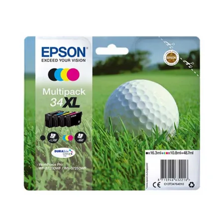 Cartucho de tinta original Epson T3476 / 34XL Pack 4 · C13T34764010