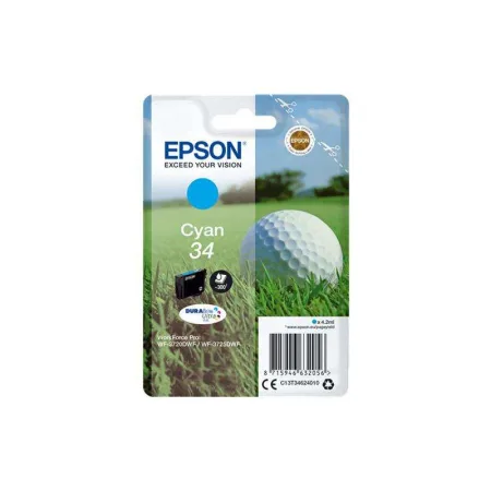 Cartucho de tinta original Epson T3462 / 34 cian · C13T34624010