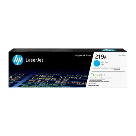 Tóner original HP W2191A cian