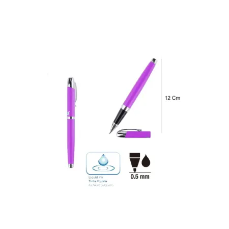 Bolígrafo Roller Elegant 0.5mm Morado