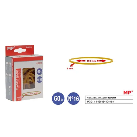 Gomas Elasticas 60g 160x3mm