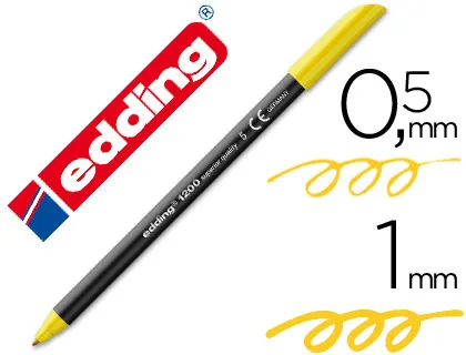 Rotulador Edding 1200 amarillo