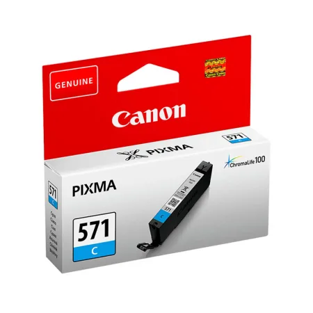 Cartucho de tinta original Canon CLI 571 cian · 0386C001
