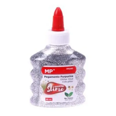 Pegamento con Purpurina Plata 88ml MP