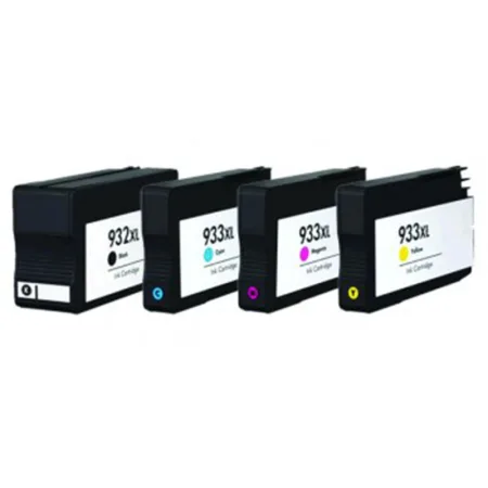 Pack 4 cartuchos de tinta compatibles HP 932XL/933 XL negro, amarillo, magenta y cian