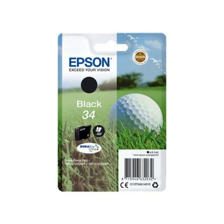Cartucho de tinta original Epson T3461 / 34 negro · C13T34614010