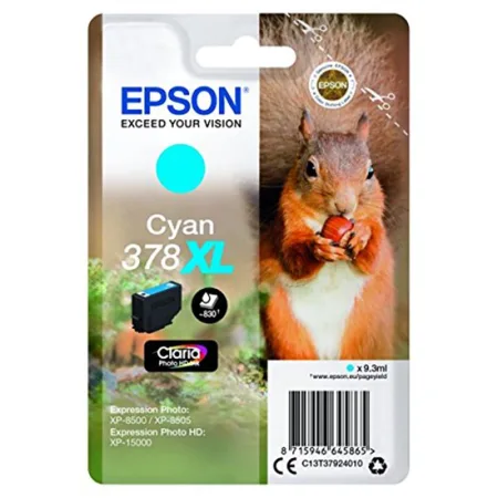 Cartucho de tinta original Epson 378XL cian · C13T37924010