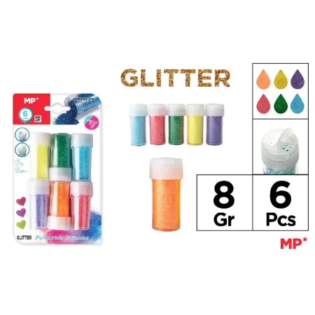 Set de Purpurina con 6 Colores Neón PM253-03