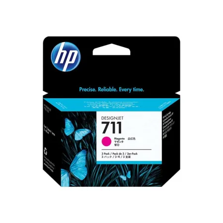 Cartucho de tinta original HP 711 Pack 3 magenta · CZ135A