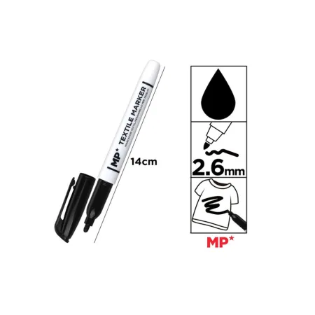 Marcador de Textil Negro MP