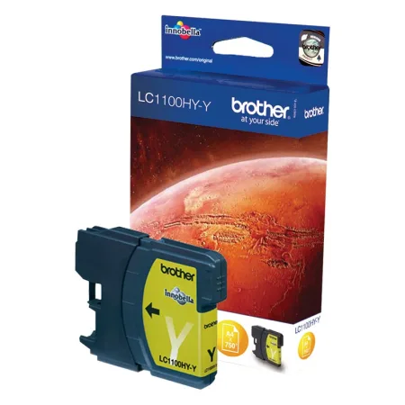 Cartucho de tinta original Brother LC1100HY amarillo · LC1100HYY