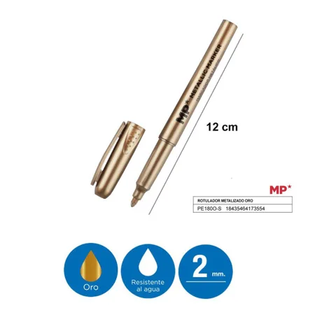 Rotulador Metalizado Oro