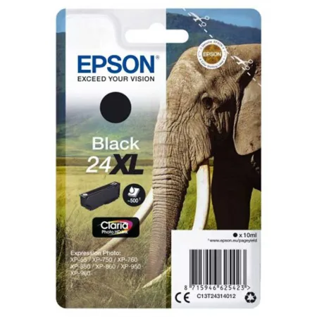 Cartucho de tinta original Epson T2431 (24XL) negro · C13T24314012