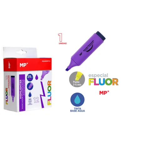Marcador fluorescente morado MP