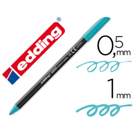 Rotulador Edding 1200 azul turquesa