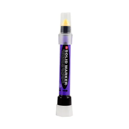 Marcador Solido Slim Blanco Amarillo