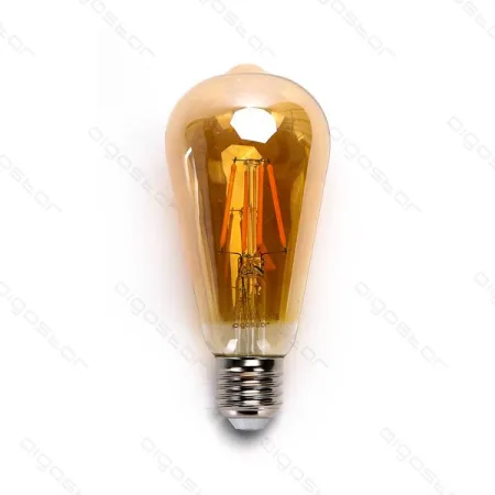 Bombilla de Filamento LED E27 ST64 4W Luz Cálida 2200K