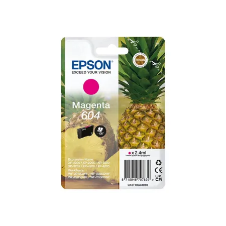 Cartucho de tinta original Epson 604 magenta · C13T10G34010