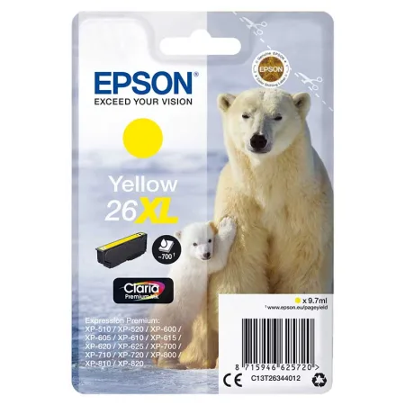 Cartucho de tinta original Epson T2634 amarillo · C13T26344012
