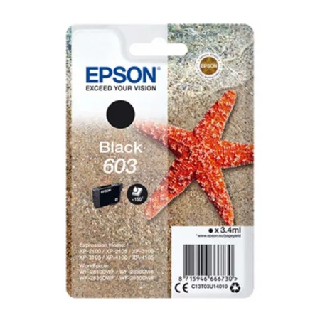 Cartucho de tinta original Epson 603 negro · C13T03U14010