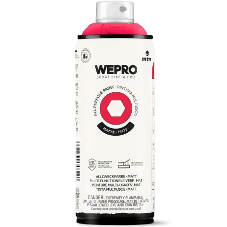 Spray MTN WEPRO Solvent Mate Rojo Flúor