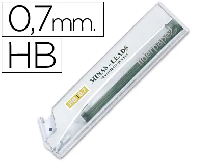 LIDERPAPEL MINAS GRAFITO 0.7 MM