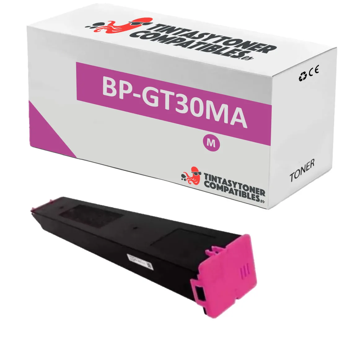 Tóner compatible Sharp BPGT30MA Magenta · 15.000 páginas
