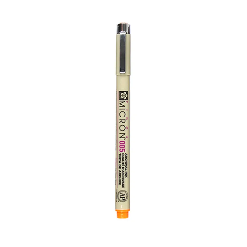 Rotulador Sakura Pigma Micron Naranja 0,45mm