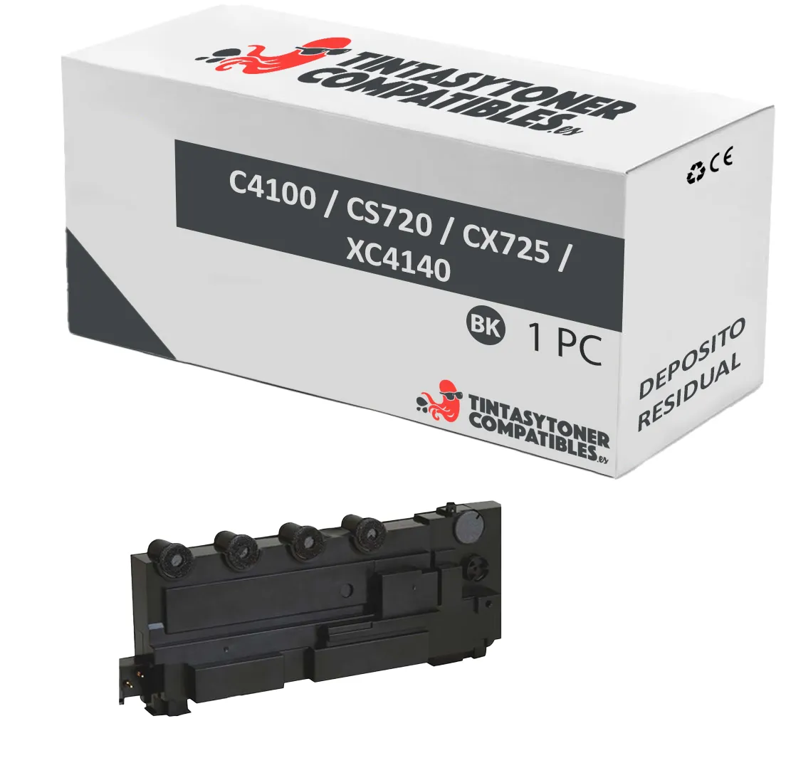 Tóner compatible Lexmark 74C0W00 · 90.000 páginas