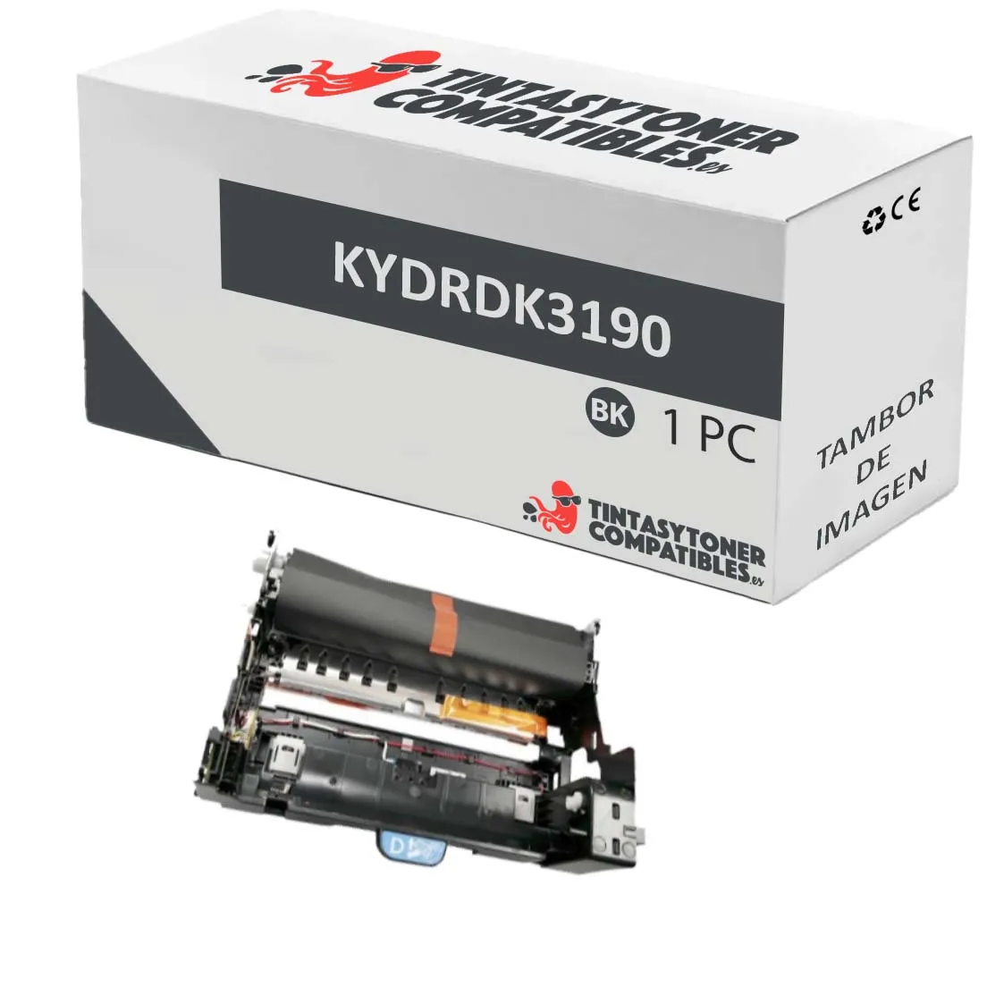 Tambor compatible Kyocera 302T693030 Negro · 500.000 páginas