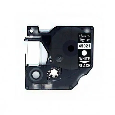 Compatible Dymo D1 45021 Blanco / Negro