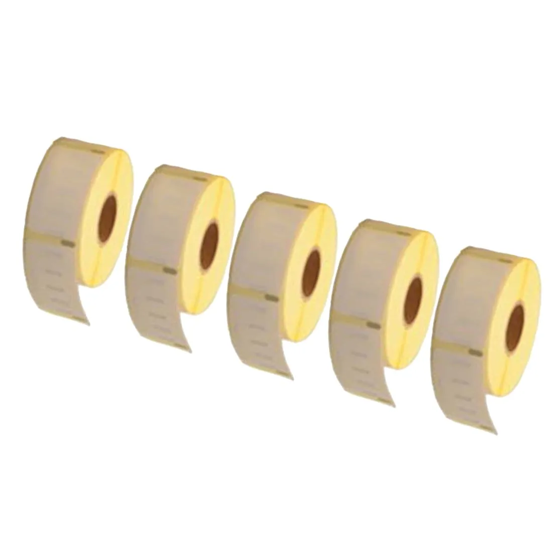 Pack 5 packs de etiquetas compatibles DYMO LABELWRITER 11356 Etiquetas Multipropósito Papel Térmico blanco
