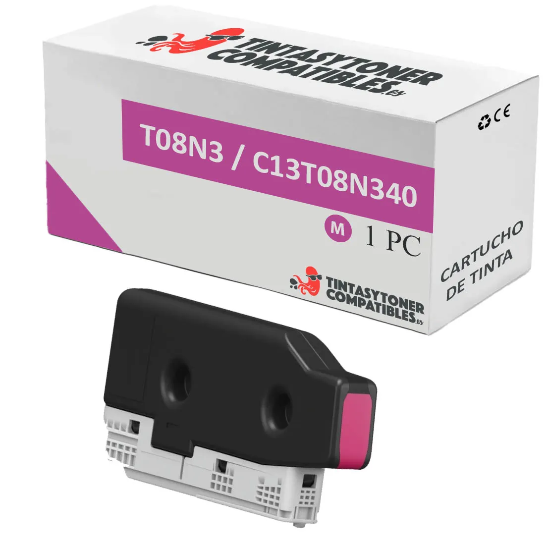 Cartucho de tinta compatible Epson C13T08N340 · 28.000 páginas