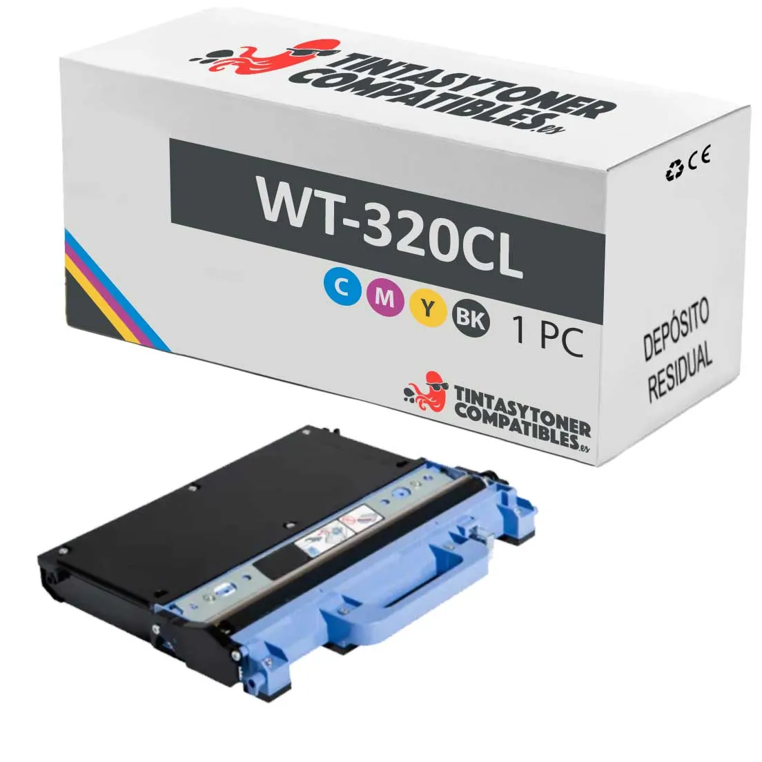 Depósito residual compatible Brother WT320CL · 50.000 páginas