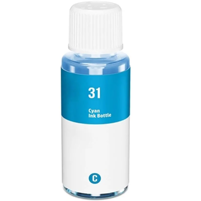 Botella de tinta compatible HP 1VU26AE Cian · 70 ml