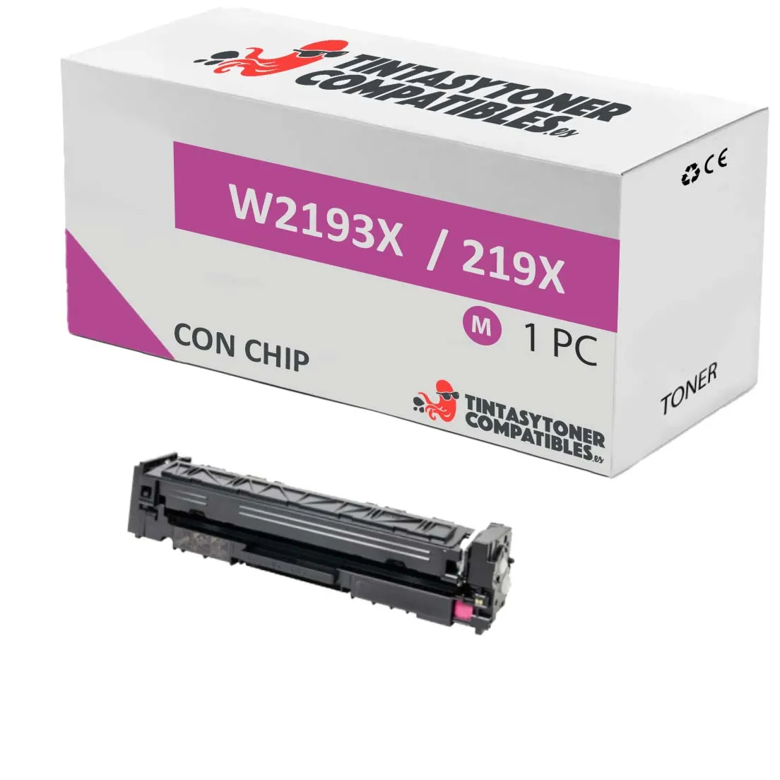 Tóner compatible HP HP219XM(Chip) Magenta · 2.500 páginas