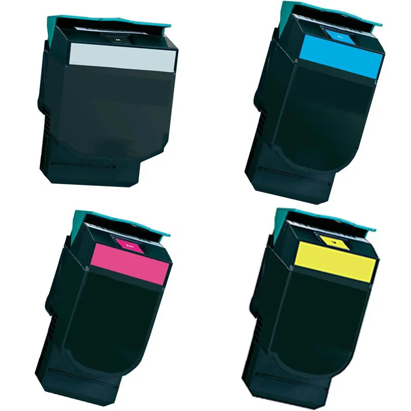 Pack 4 tóner compatibles Lexmark CX310 / CX410 / CX510 amarillo, magenta, negro y cian
