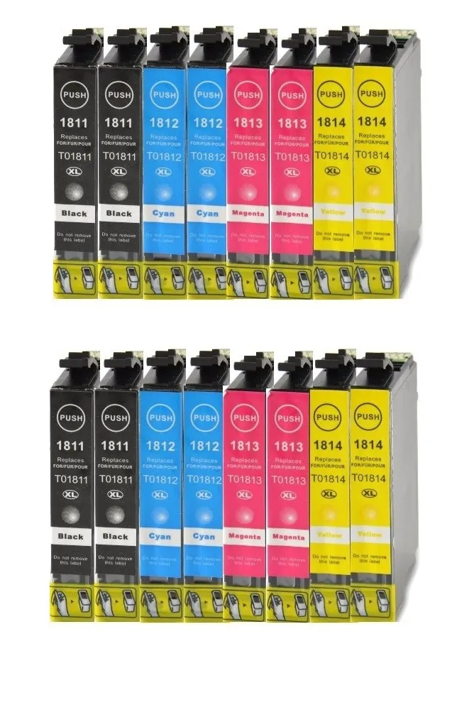 Compatible Pack 16 x Epson T1811/2/3/4