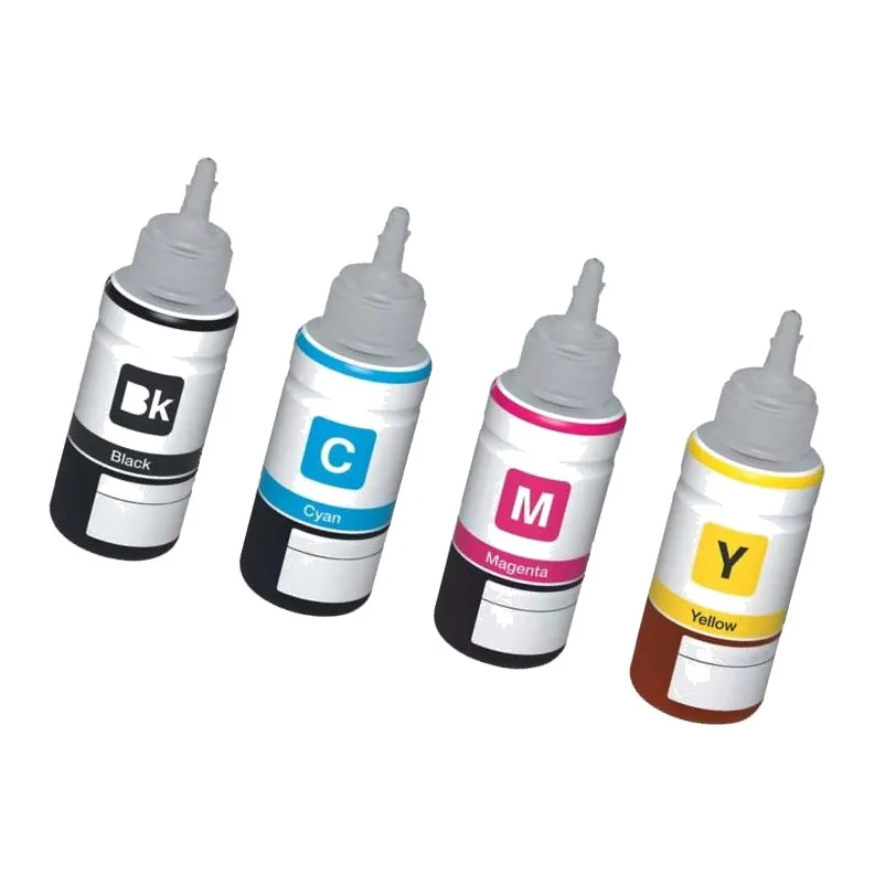 Pack 4 cartuchos de tinta compatibles Epson 113 Botella Pigmentada amarilla pigmentada, cyan pigmentada