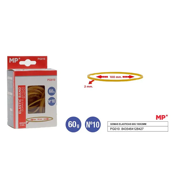 Gomas Elasticas 60g 100x2mm