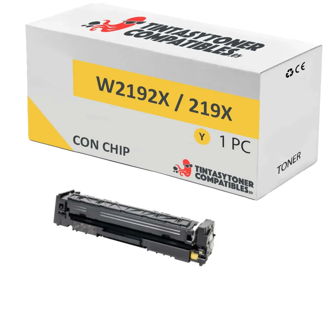 Tóner compatible HP HP219XY(Chip) Amarillo · 2.500 páginas