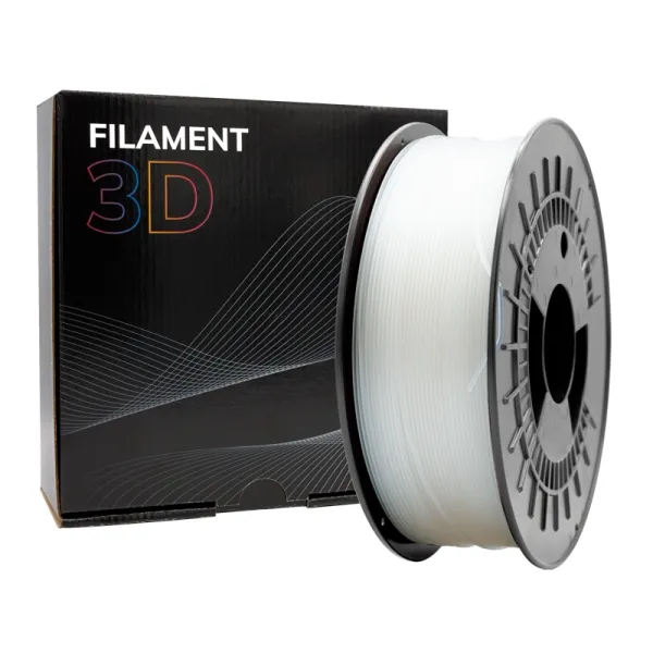 Filamento 3D - PETG - Color: Transparente - 1.75 mm / 1 kg