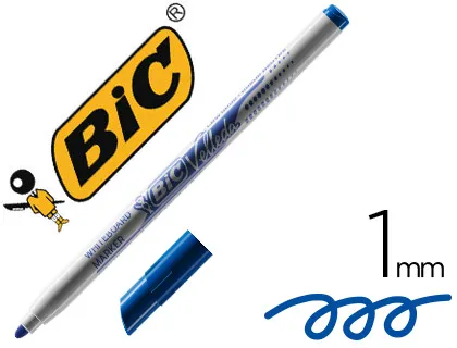 BIC ROTULADOR VELLEDA FINO PARA PIZARRA 1mm AZUL