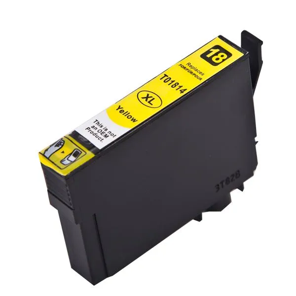 Cartucho de tinta compatible Epson C13T18144010 Amarillo · 12 ml