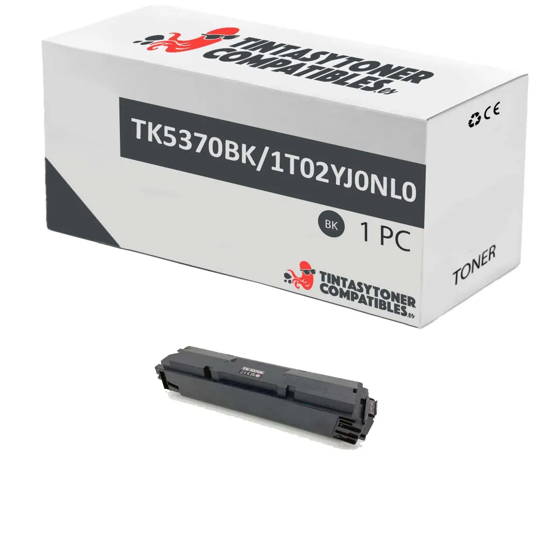 Tóner compatible Kyocera 1T02YJANL0 Negro · 7.000 páginas