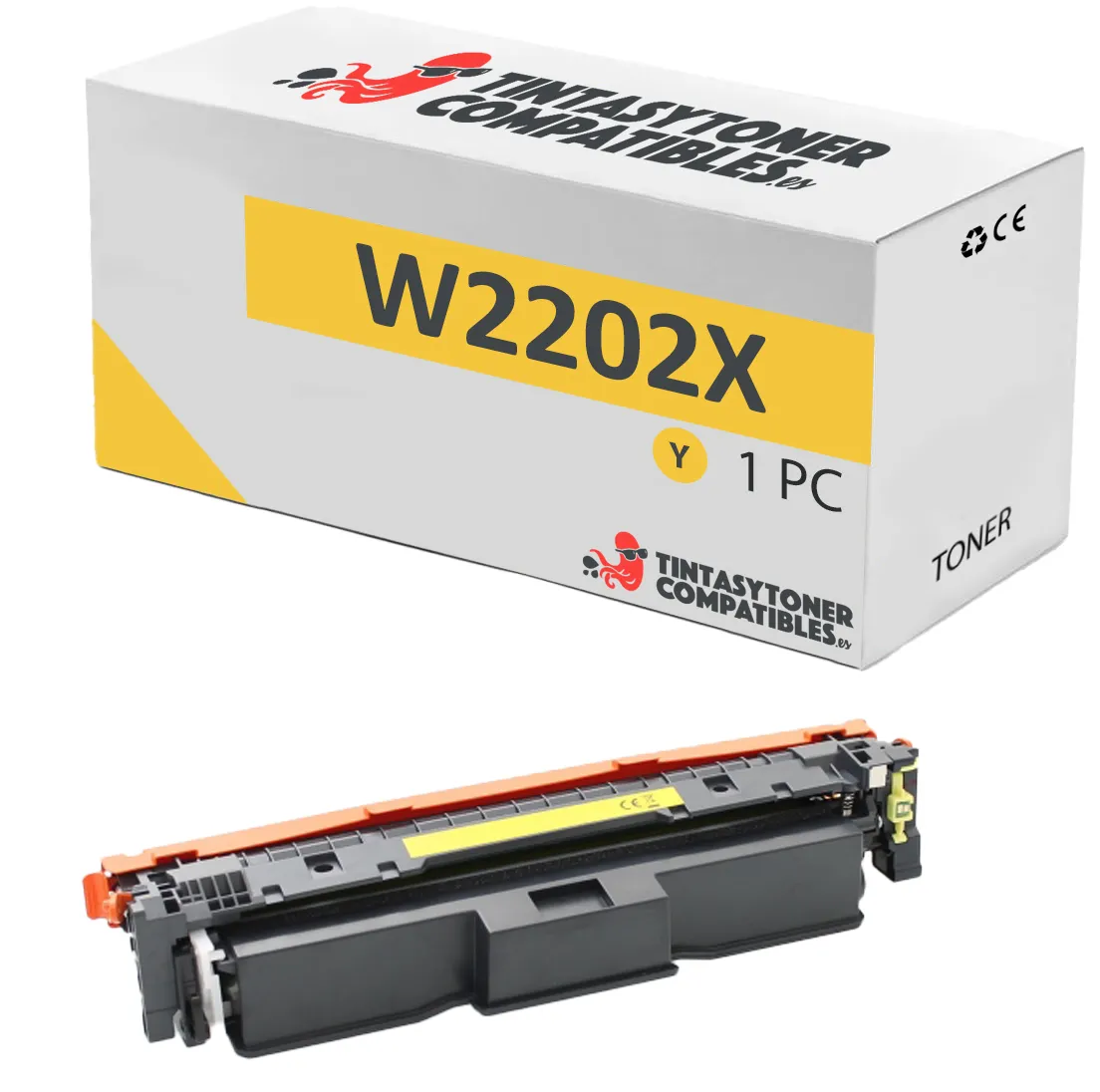 Tóner compatible HP HP-220X-Y Amarillo · 5.500 páginas