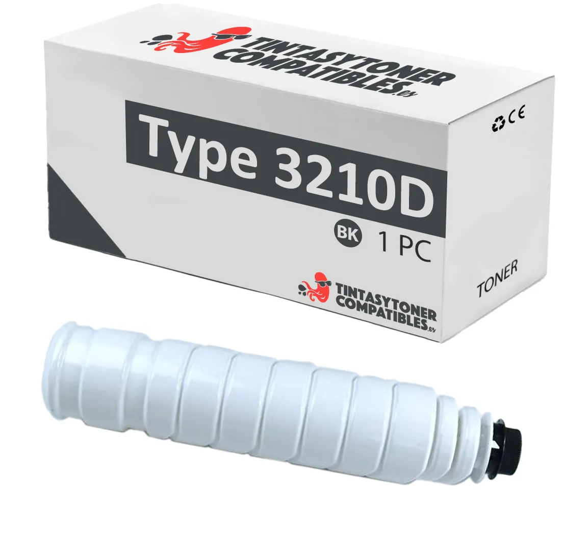 Tóner compatible Sindoh RT-TYPE3210D Negro · 15.000 páginas